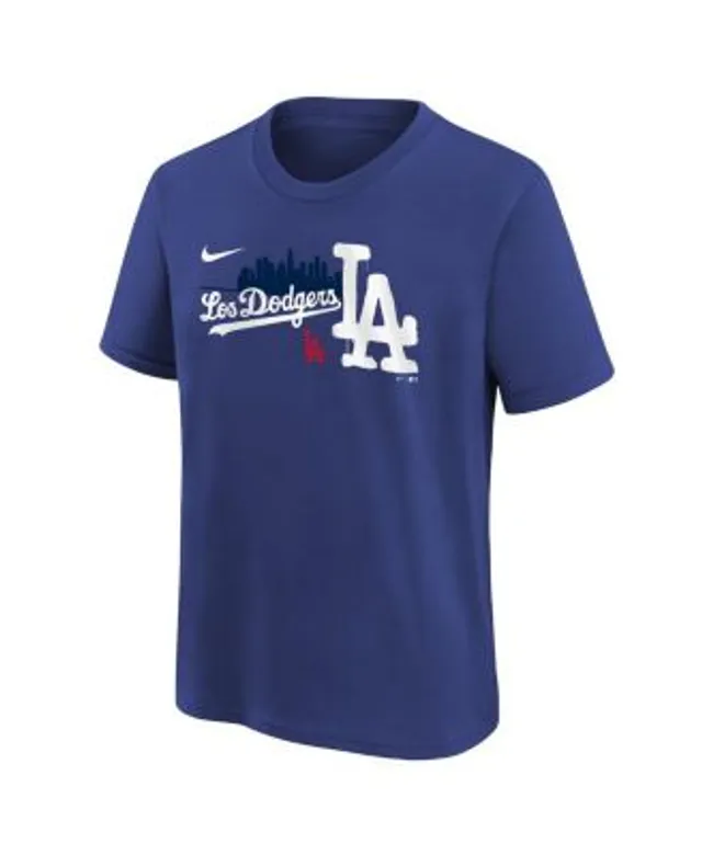 Nike Youth Boys and Girls Royal Los Angeles Dodgers City Connect Graphic T- shirt