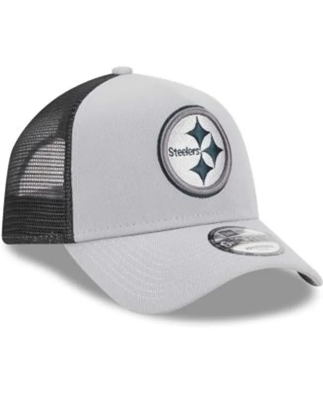 Men's New Era Black Pittsburgh Steelers Horizon 9FORTY Snapback Hat