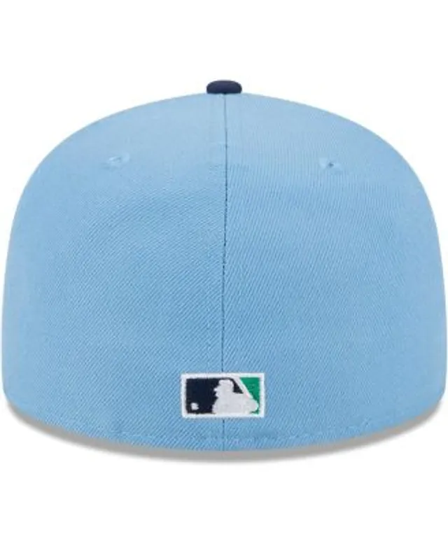 Houston Astros New Era Spring Color Two-Tone 59FIFTY Fitted Hat -  Cream/Light Blue