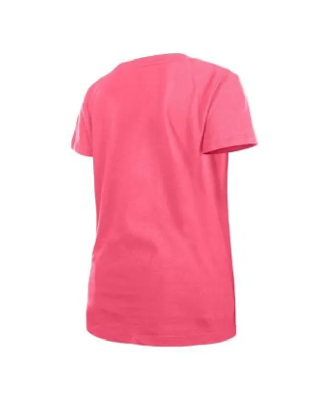 New Era Los Angeles Dodgers Girls Youth Pink Jersey Stars V-Neck T-Shirt