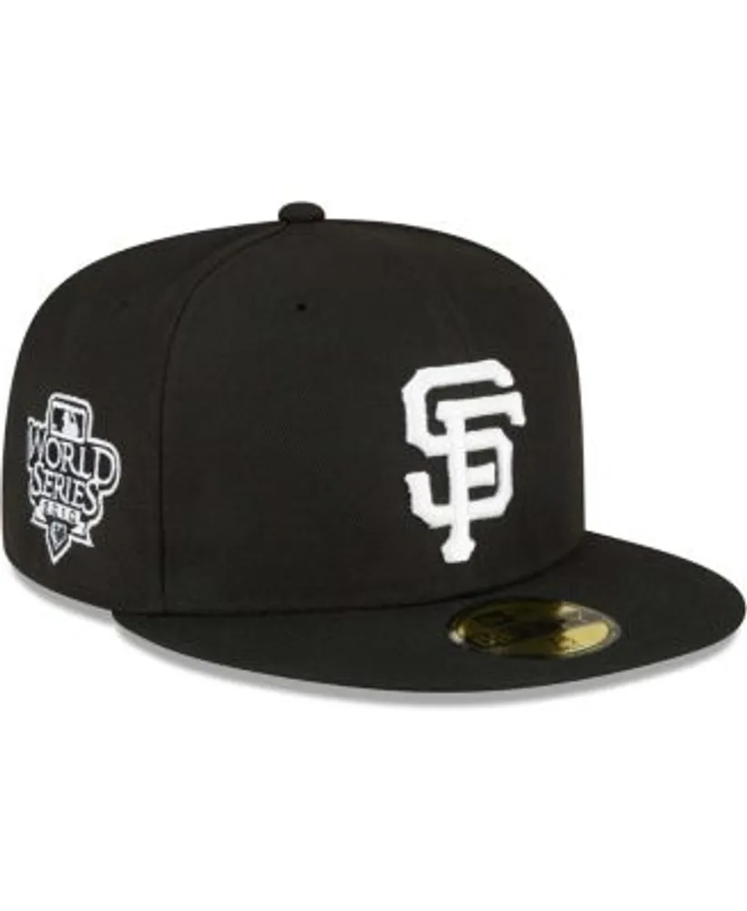 Men's San Francisco Giants New Era Black Side Patch 2002 World Series  59FIFTY Fitted Hat