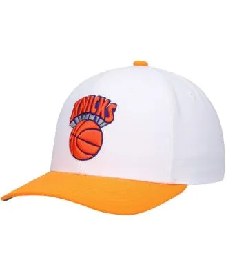 Men's Mitchell & Ness Blue/Orange New York Knicks Upside Down Snapback Hat