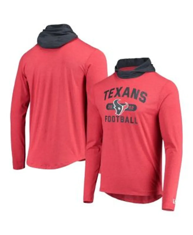 Nike Men's Navy and Charcoal Houston Texans Performance Raglan Long Sleeve  T-shirt