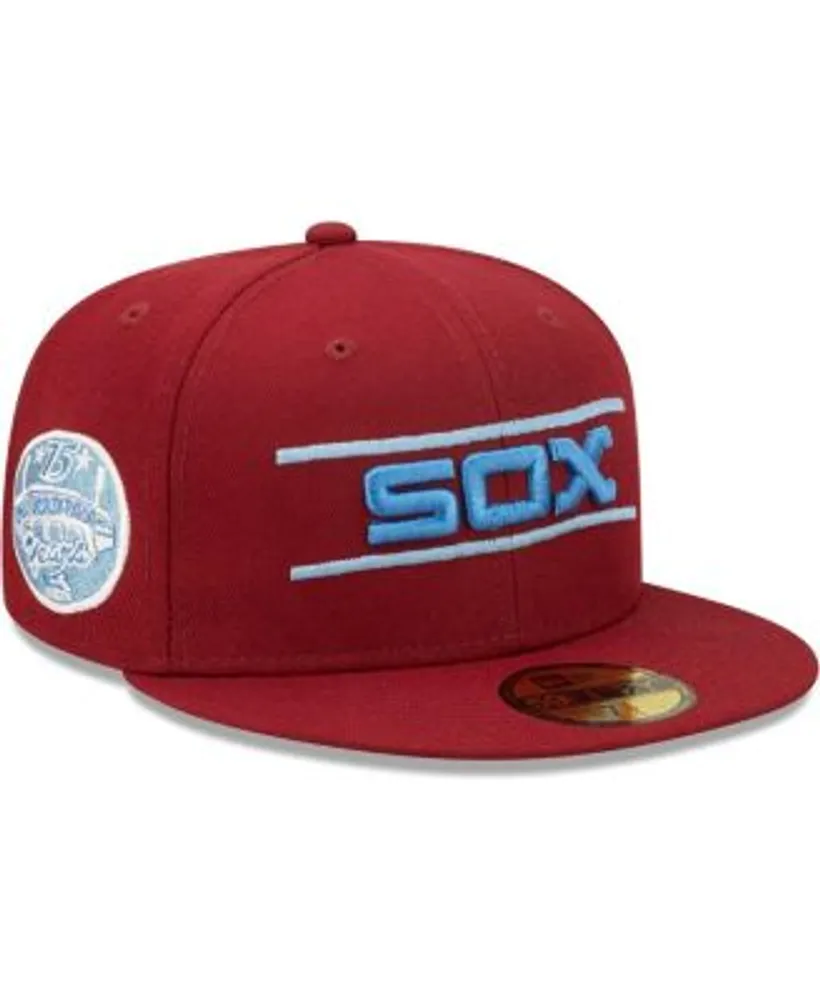 Boston Red Sox New Era Logo White 59FIFTY Fitted Hat - Cardinal 7 3/8