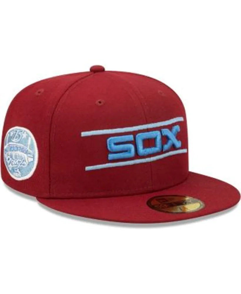 New Era Men's Cardinal Boston Red Sox 2004 World Series Air Force Blue  Undervisor 59FIFTY Fitted Hat