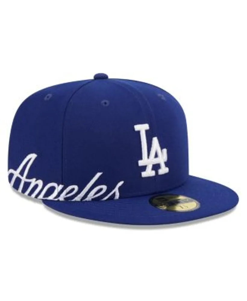 Men's New Era Stone/Royal Los Angeles Dodgers Retro 59FIFTY Fitted Hat