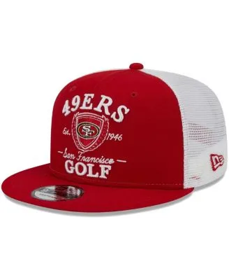 Men's San Francisco 49ers New Era White/Scarlet Retro 9FIFTY