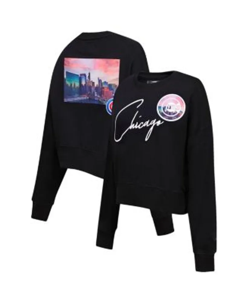 Pro Standard Women's Black Chicago Cubs City Scape Pullover