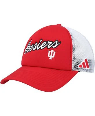 Men's Crimson Indiana Hoosiers Script Trucker Snapback Hat