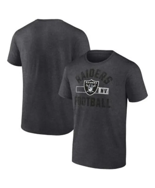 Men's Fanatics Branded Black/Silver Las Vegas Raiders Square Off Long  Sleeve T-Shirt