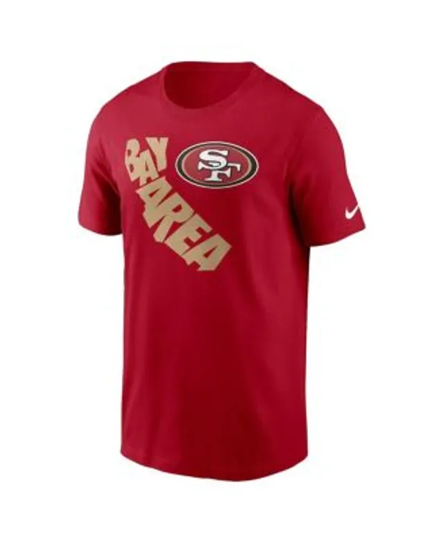 Nike Men's Scarlet San Francisco 49ers Playback Logo Tri-Blend T-shirt