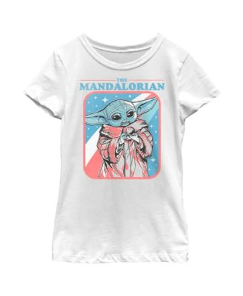 Disney Lucasfilm Girl's Star Wars: The Mandalorian Fourth of July Grogu  Stars and Stripes Child T-Shirt