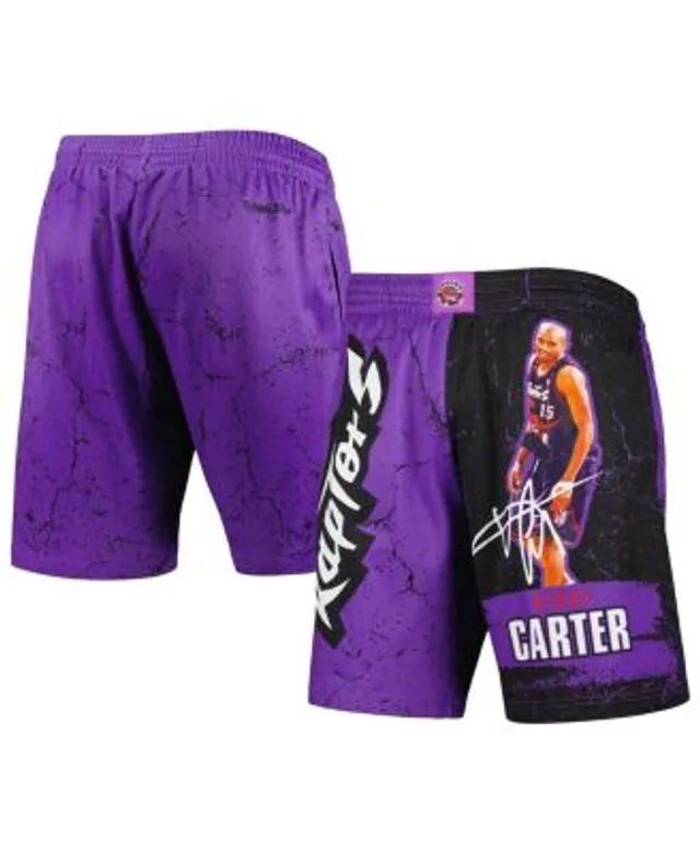 Mitchell & Ness Men's Vince Carter Purple Toronto Raptors Hardwood Classics  Player Burst Shorts