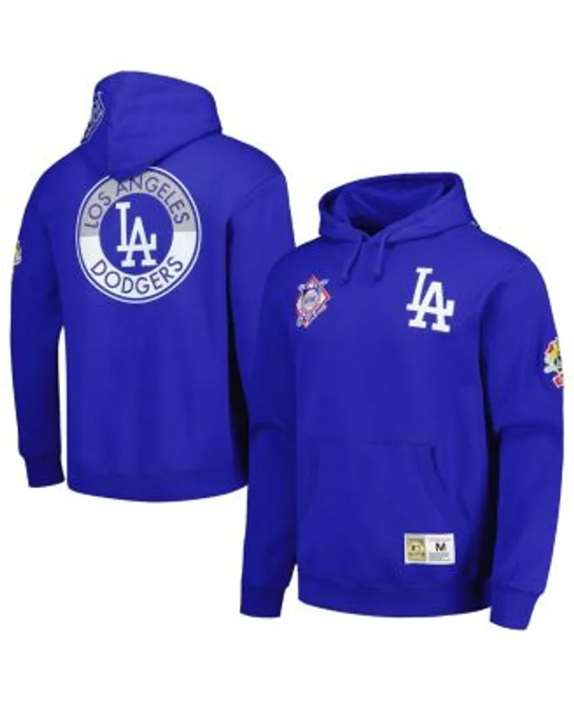 Men's Los Angeles Dodgers Mitchell & Ness Royal/White Fleece Full-Zip Hoodie