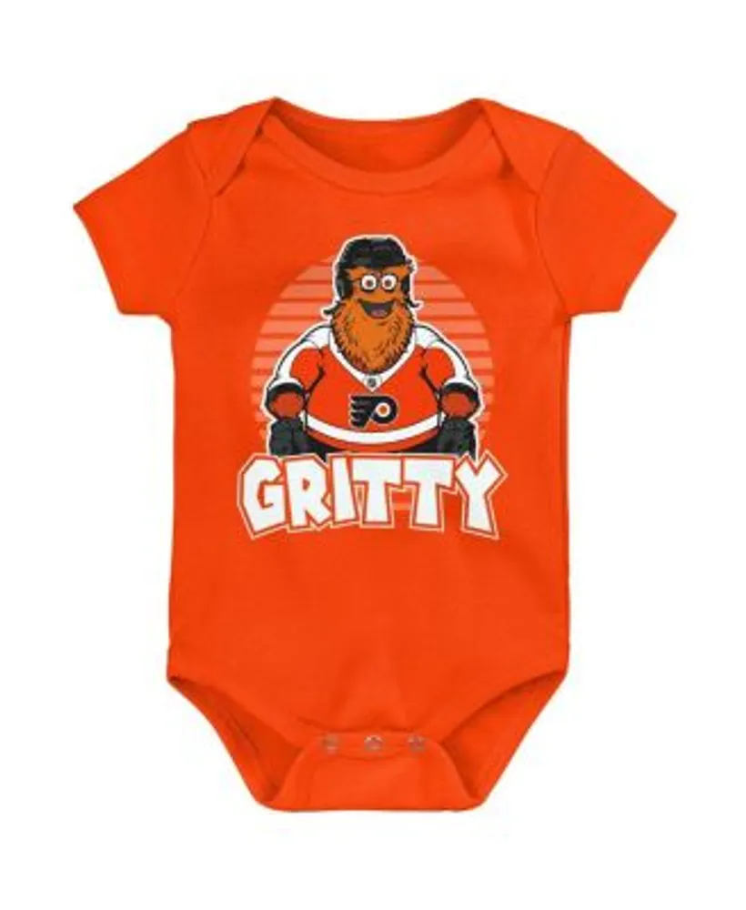 Newborn & Infant Philadelphia Flyers Black/Orange Puck Happy Bodysuit, Bib  & Booties Set