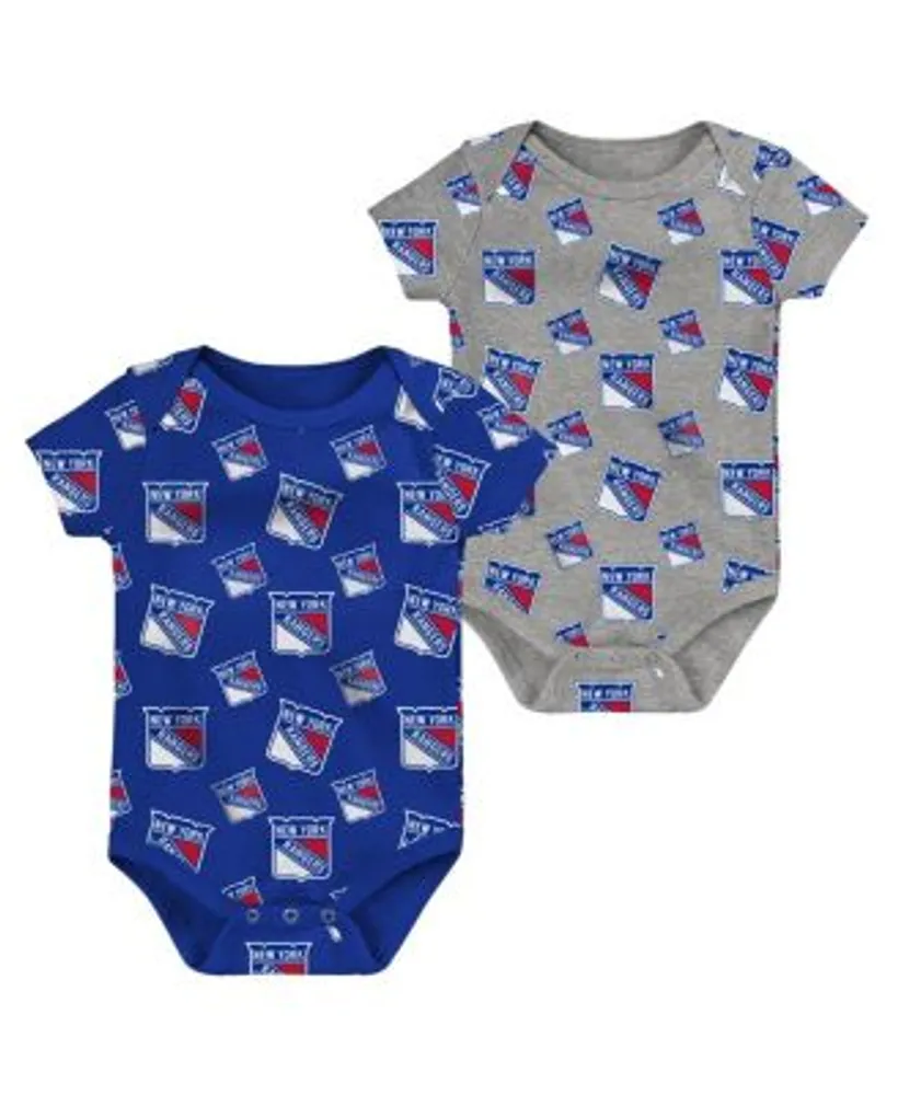 Toronto Blue Jays Infant Little Slugger Two-Pack Bodysuit Set - Light Blue/Heather  Gray