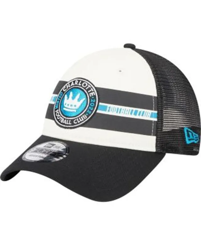 Men's Tennessee Titans New Era Cream/Navy Team Stripe Trucker