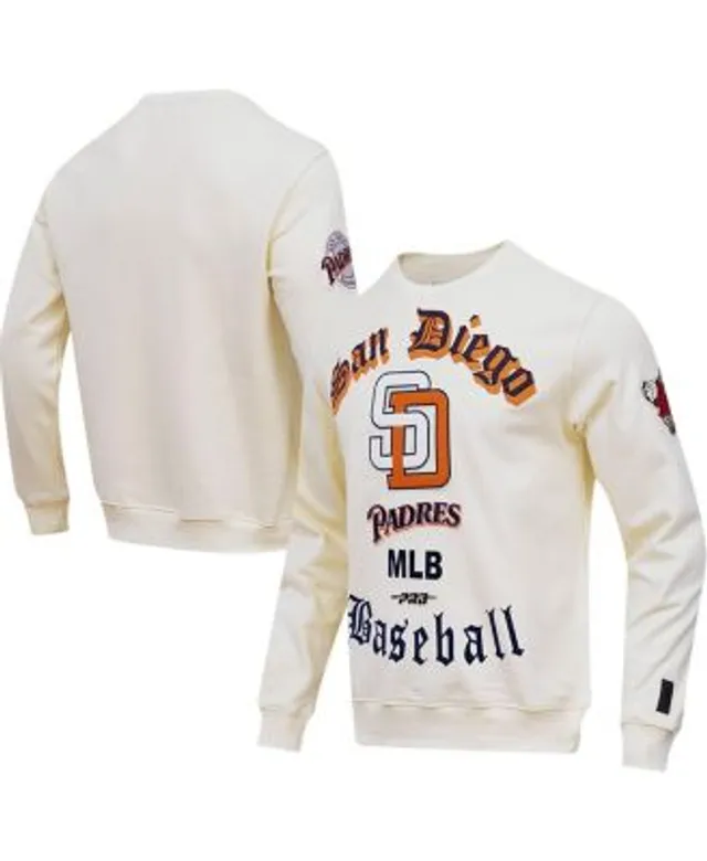 Men's San Diego Padres New Era Heather Gray Throwback Classic Pullover  Sweatshirt