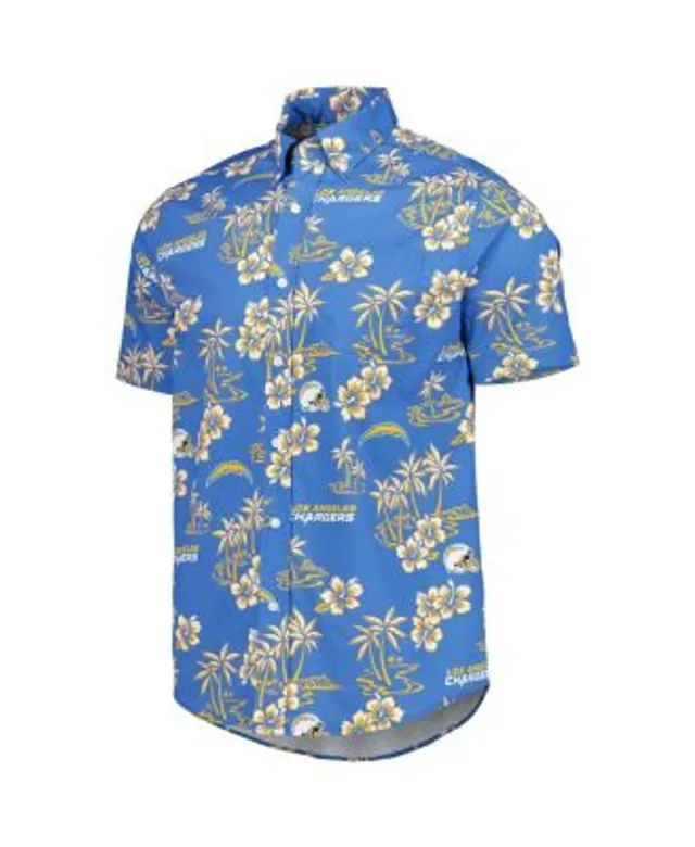 Men's Reyn Spooner Blue Detroit Lions Kekai Button-Up Shirt