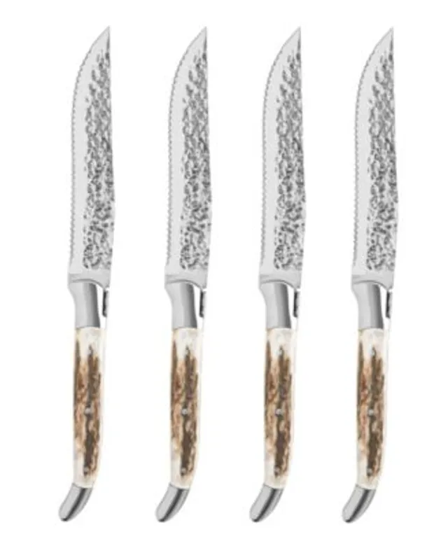 Laguiole Connoisseur Steak Knives with Olive Wood Handles (Set of 4)