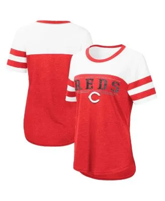 Touch Women's Red, Black Cincinnati Reds Lead Off Notch Neck T