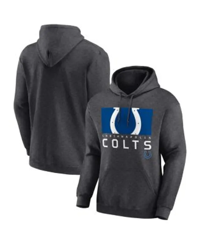 Fanatics Branded Heathered Charcoal Indianapolis Colts Big & Tall Practice Pullover Hoodie Heather Charcoal