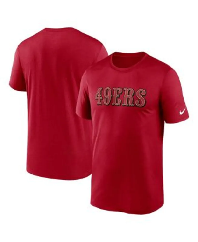 Nike Men's Scarlet San Francisco 49ers Legend Wordmark Performance T-shirt