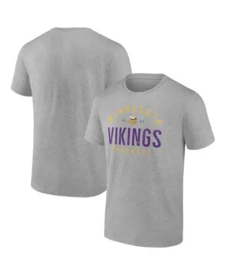 Nike Men's Nike Heathered Gray Minnesota Vikings Primary Logo T-Shirt