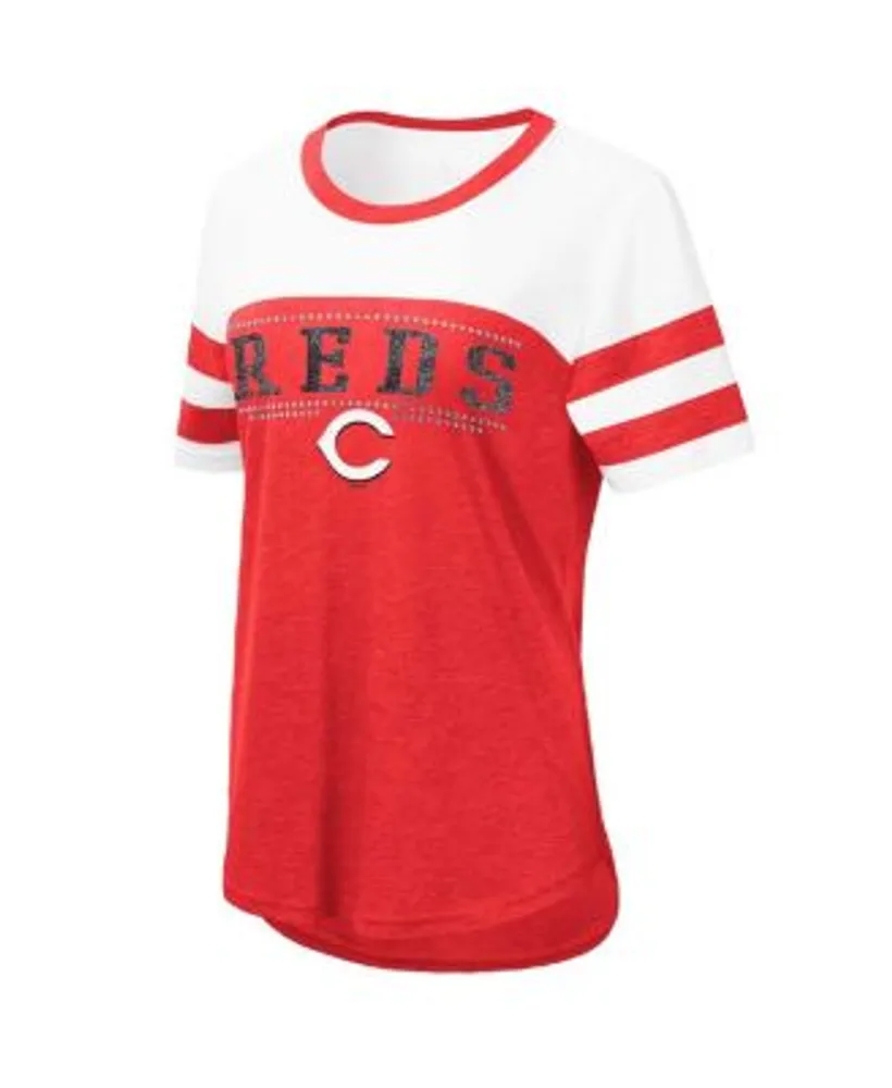 Women's Under Armour White/Red Cincinnati Bearcats Baseball Raglan 3/4  Sleeve T-Shirt