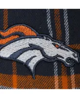 Women's Concepts Sport Navy Denver Broncos Plus Size Badge T-Shirt & Flannel Pants Sleep Set