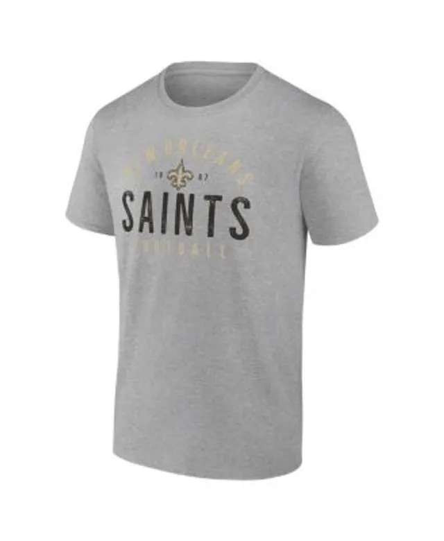 Men's Homage Jarvis Landry & Tyrann Mathieu Heather Gray New Orleans Saints NFL Jam Tri-Blend T-Shirt Size: Medium