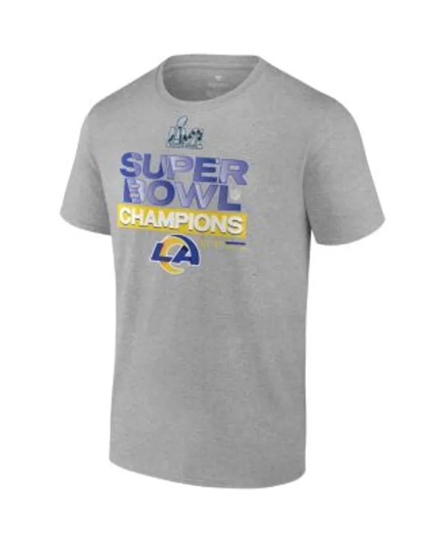 Men's Nike Anthracite Los Angeles Rams Super Bowl LVI Champions Roster T-Shirt Size: Small