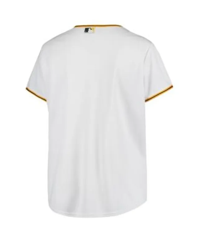 Women's White Pittsburgh Pirates Plus Size Home Replica Team Jersey