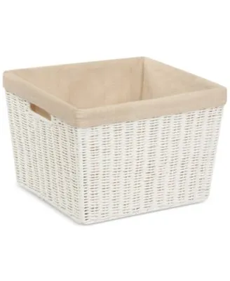 Honey-Can-Do Parchment Cord Basket with Liner 