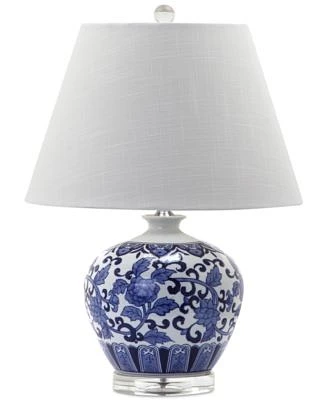 Rose Pattern Round Table Lamp