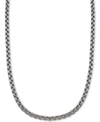 Large Box-Link Chain in Stainless Steel, Created for Macy's