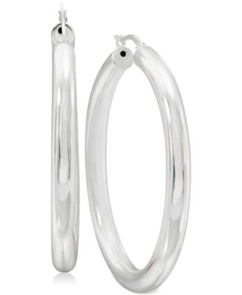 Macy's 14k Gold Large Polished Hoop Earrings - Macy's