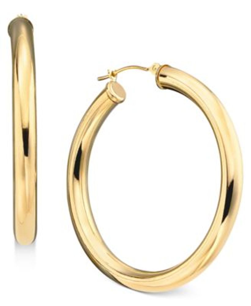 14 kt hoop earrings