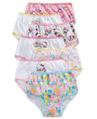 Hello Kitty Cotton Panties, 7-Pack, Toddler Girls