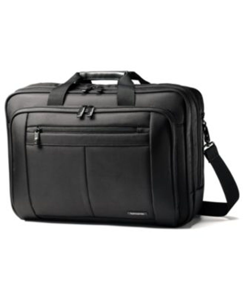 Classic Three Gusset Toploader Laptop Briefcase