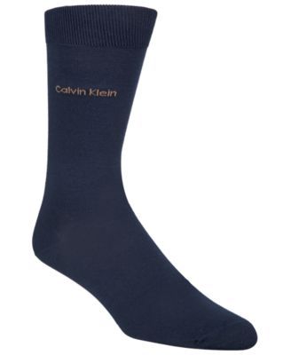 Men's Giza Cotton Flat Knit Crew Socks
