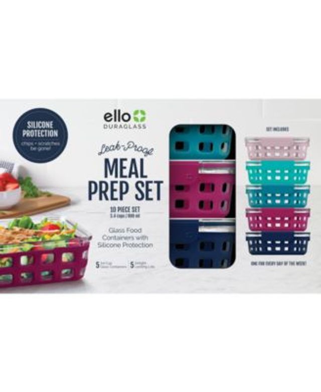 Ello DuraGlass 2-Cup Round Meal Prep Food Storage Container