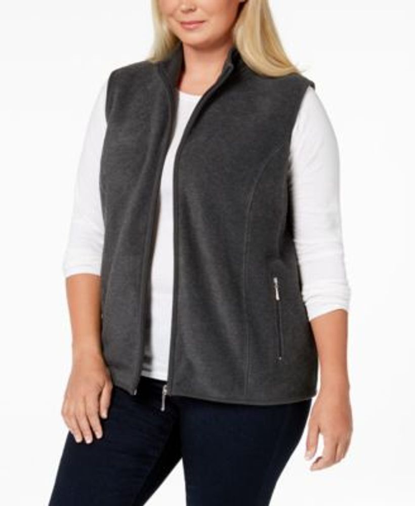Heerlijk Belichamen Verschrikking Karen Scott Plus Fleece Zip-Front Vest, Created for Macy's | Fairlane Town  Center