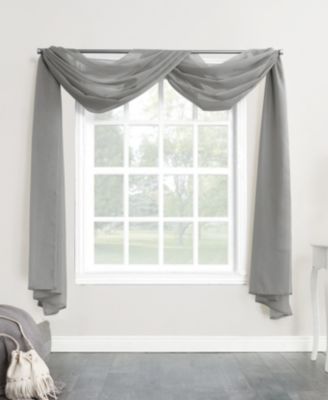Sheer Voile Rod Pocket Curtain Panel, 216" L x 59" W