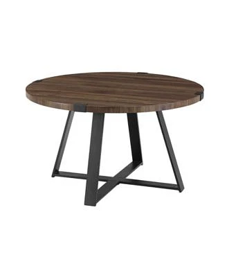 30" Metal Wrap Round Coffee Table