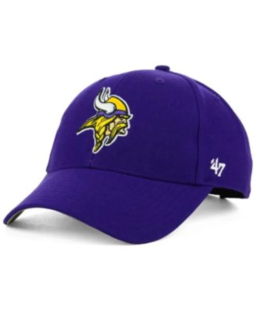 Youth '47 Purple Minnesota Vikings Basic MVP Adjustable Hat