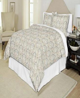 Paisley 200TC Printed Percale Duvet Cover Set,