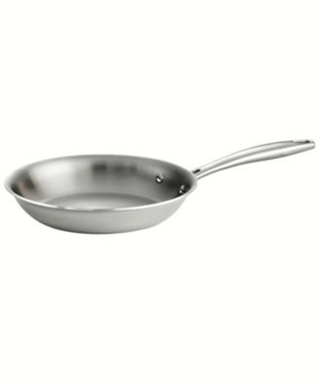 Megacasa 8-Inch Triple-Ply Stainless Steel Fry Pan with Lid