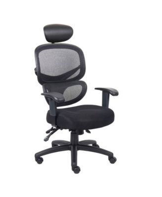 "Multi-Function Mesh Task Chair w/Headrest"