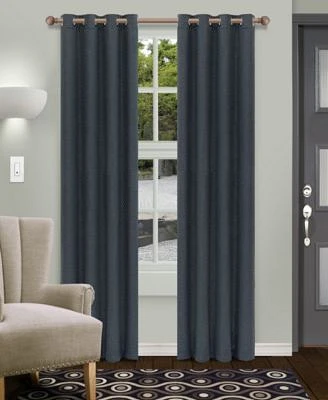 Shimmer Textured Blackout Curtain, Set of 2, 52" x 96"